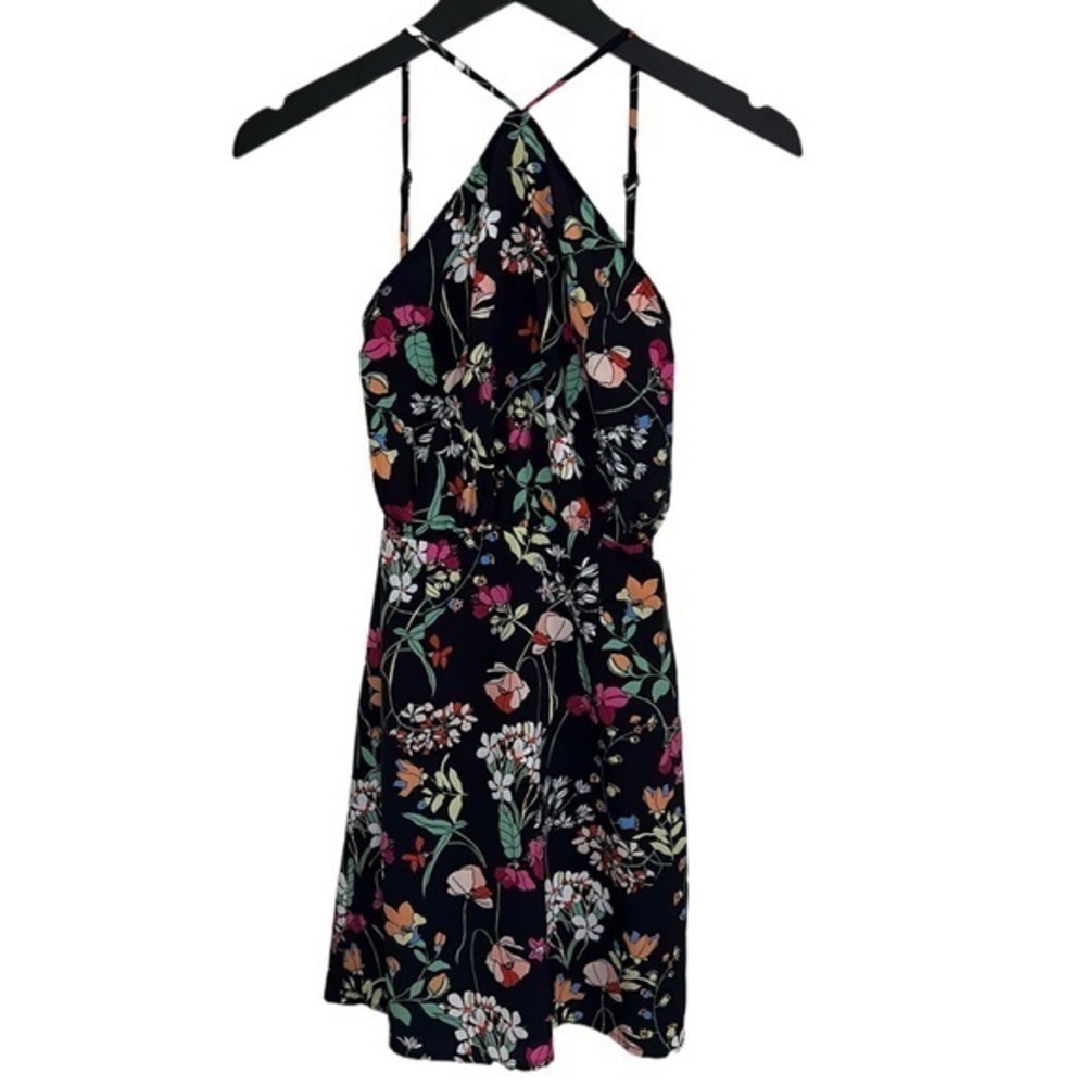 by the way. Floral Backless Mini Dress
